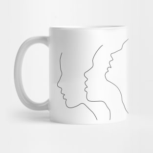 Side Faces Mug